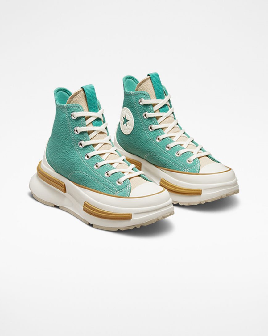 Men's Converse Run Star Legacy CX Textured High Top Shoes Green | AU 064E1N
